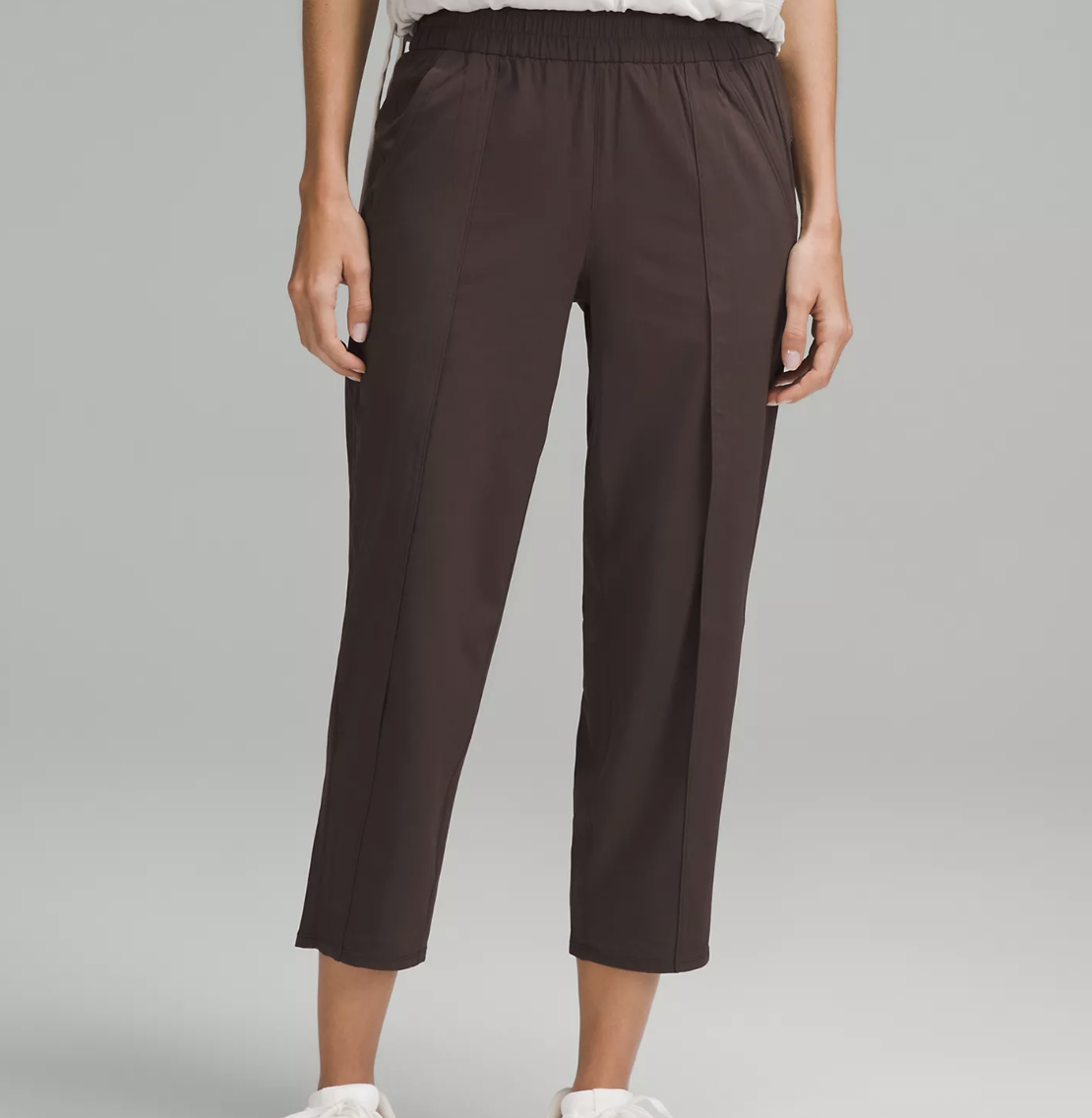 Lululemon Front-Pleat Tapered Mid-Rise Cropped Pant