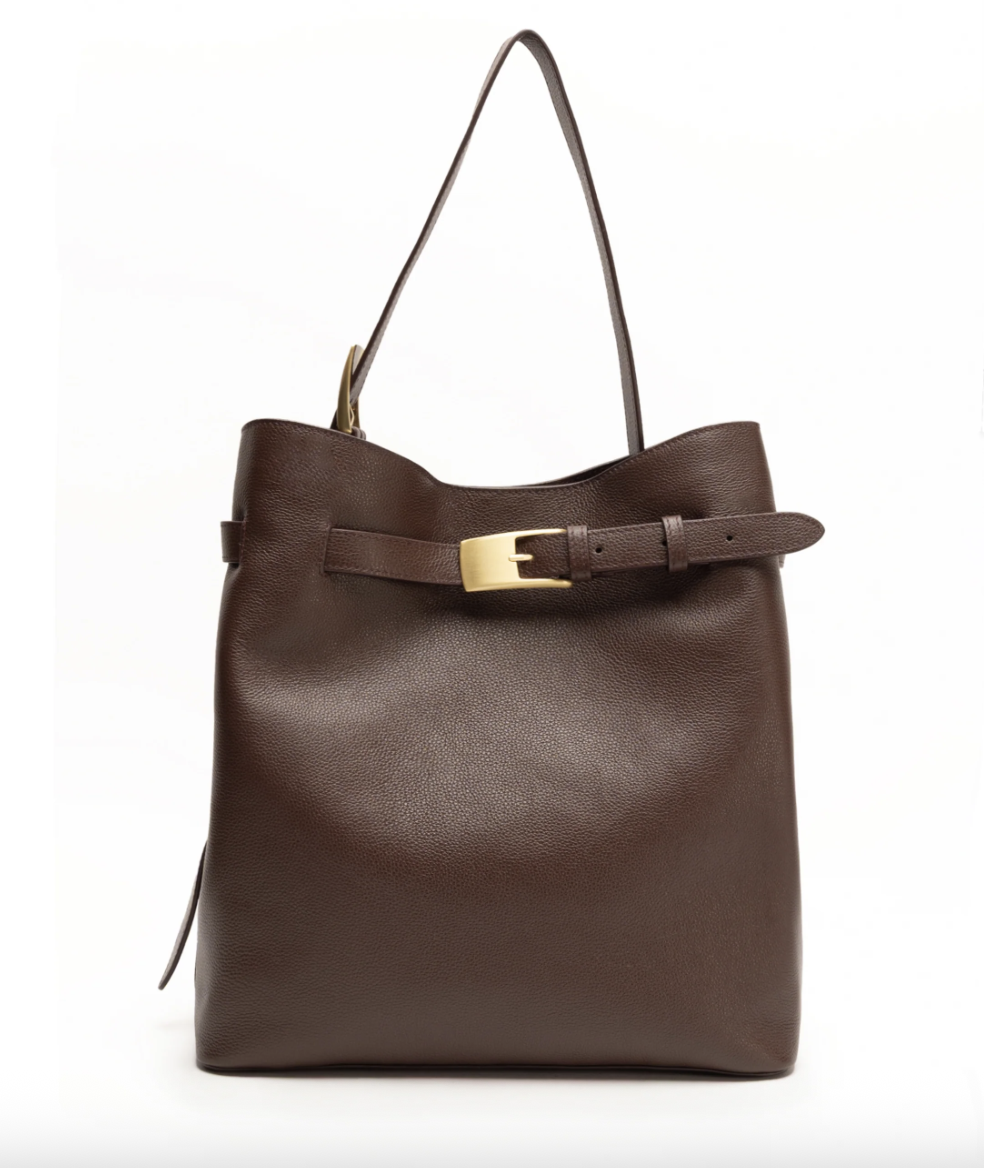 Elleme Belt Bag Pebbled Leather Dark Brown 