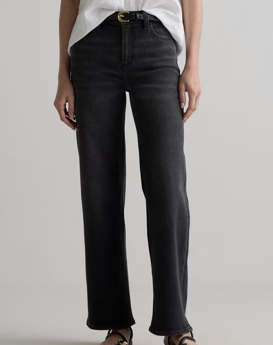 Quince Bella Stretch Relaxed Straight Leg Jeans