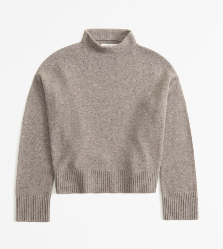 Abercrombie Cashmere Mockneck Sweater 