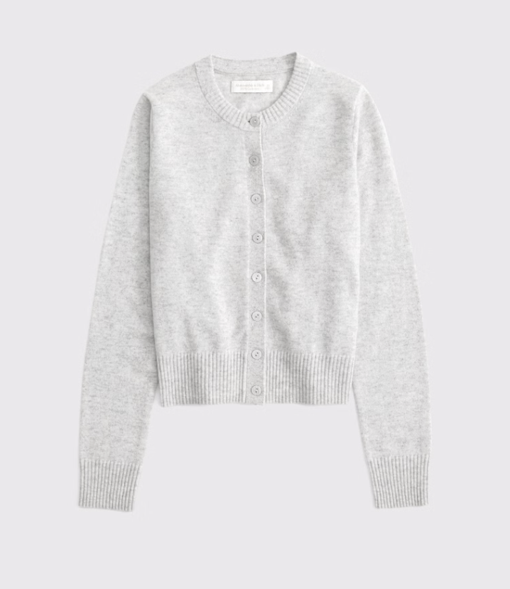 Abercrombie Cashmere Crew Cardigan