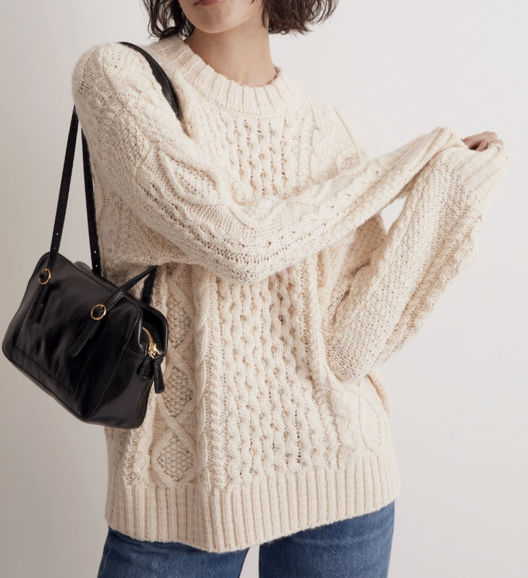 Madewell Cableknit Oversized Sweater