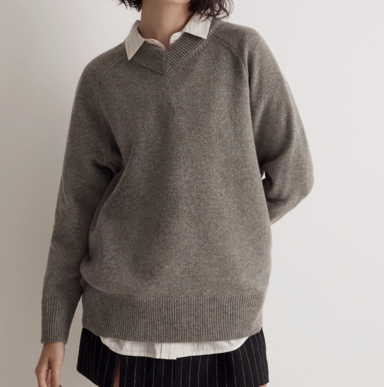 Madewell (Re)generative Wool V-Neck Sweater