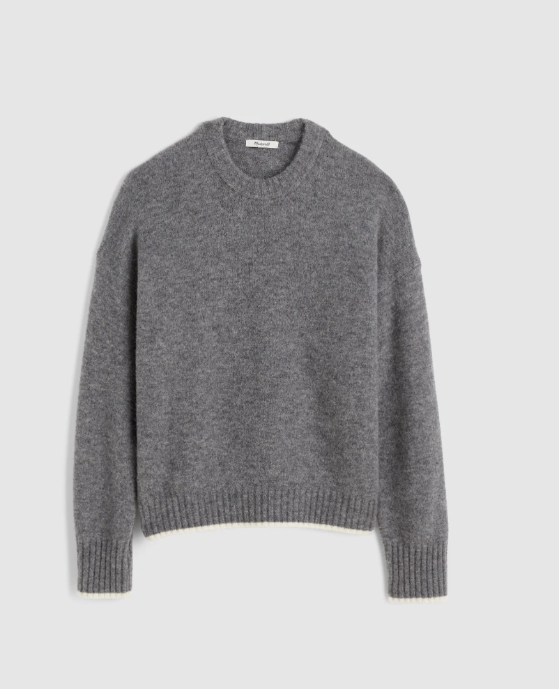 Madewell CloudSoft Drop-Shoulder Crewneck Sweater
