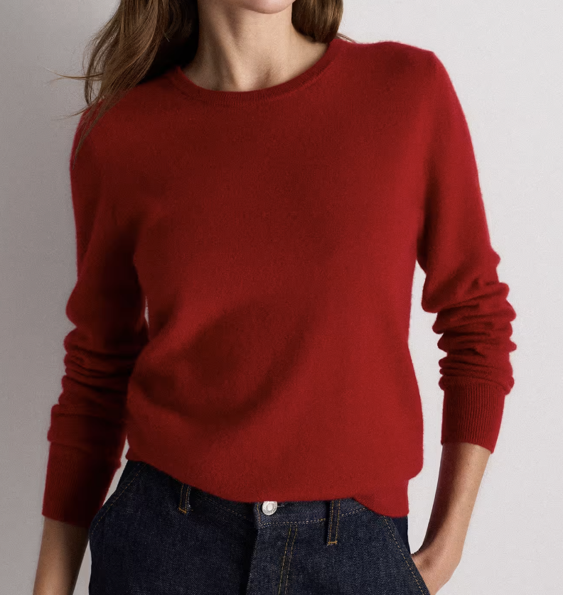 Quince Mongolian Cashmere Crewneck Sweater 