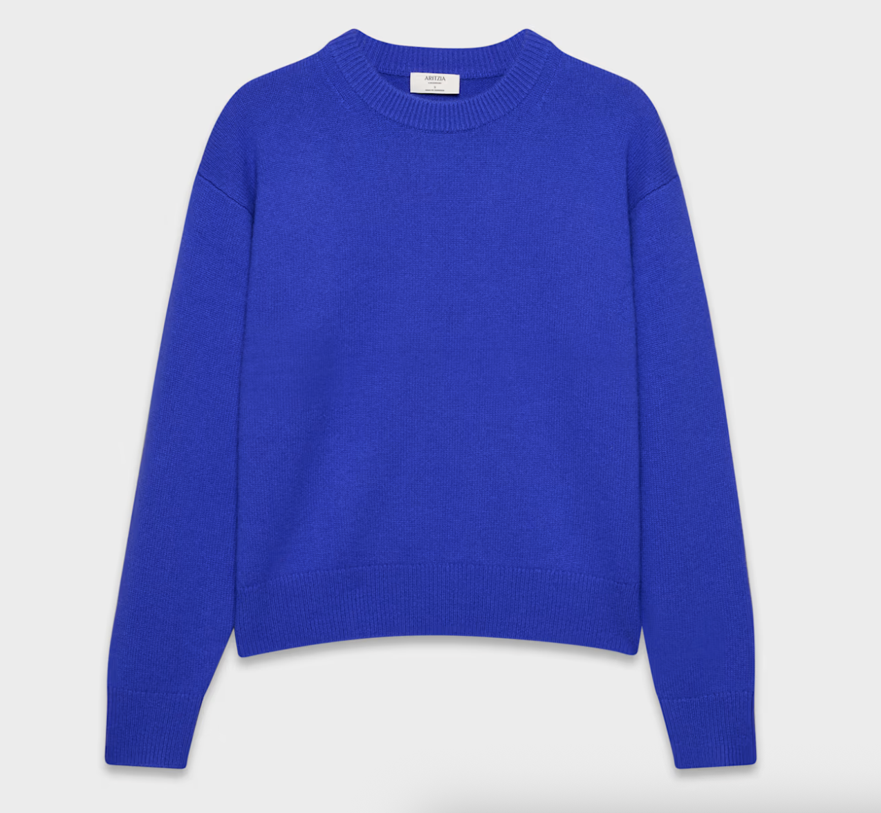 Aritzia Essential Cashmere Relaxed Crew Sweater 