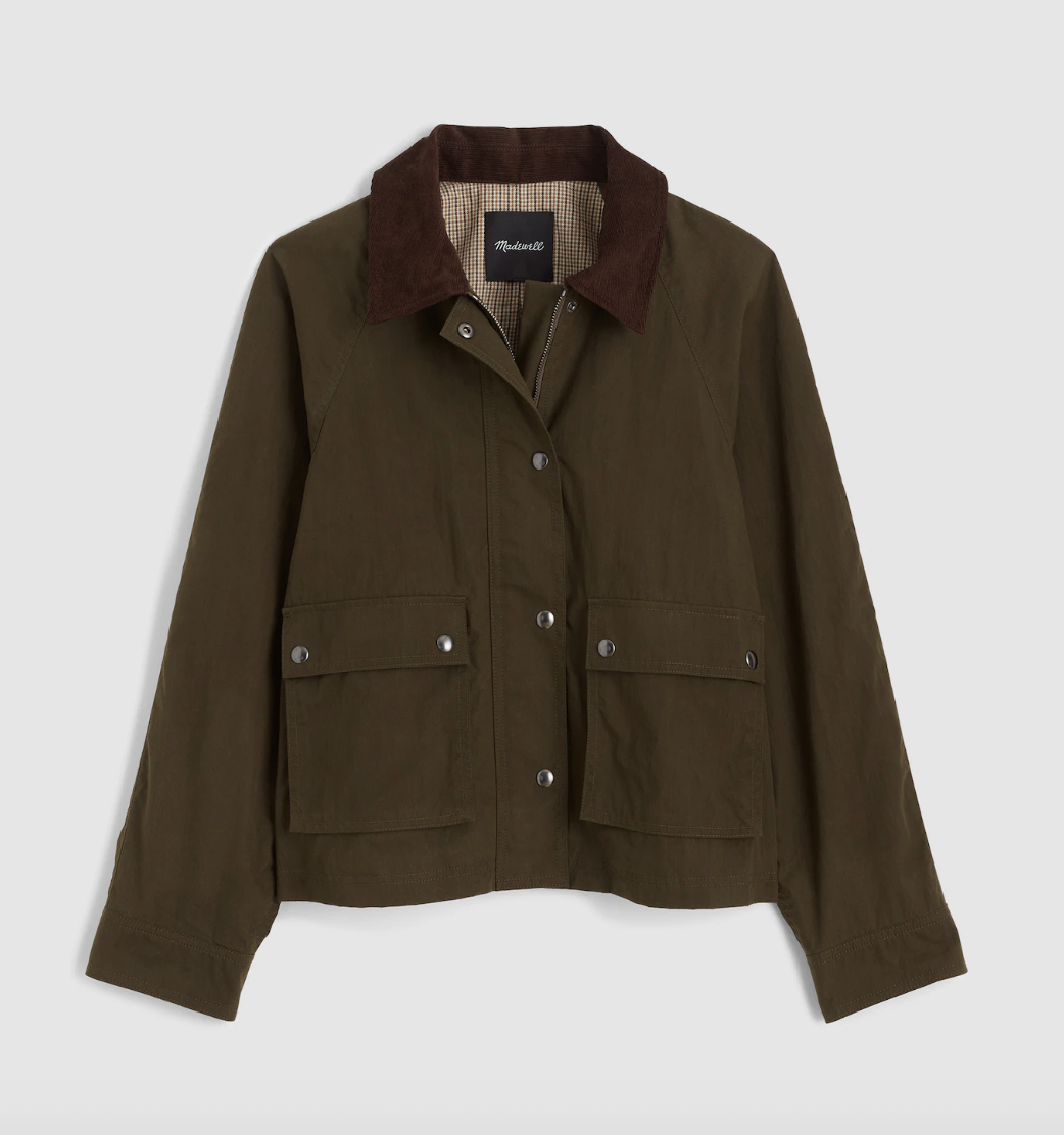 Madewell Waxed Front-Zip Jacket 