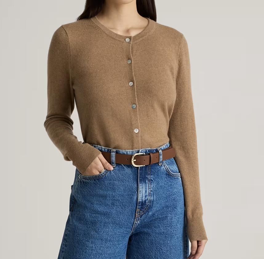 Quince Mongolian Cashmere Cardigan Sweater 