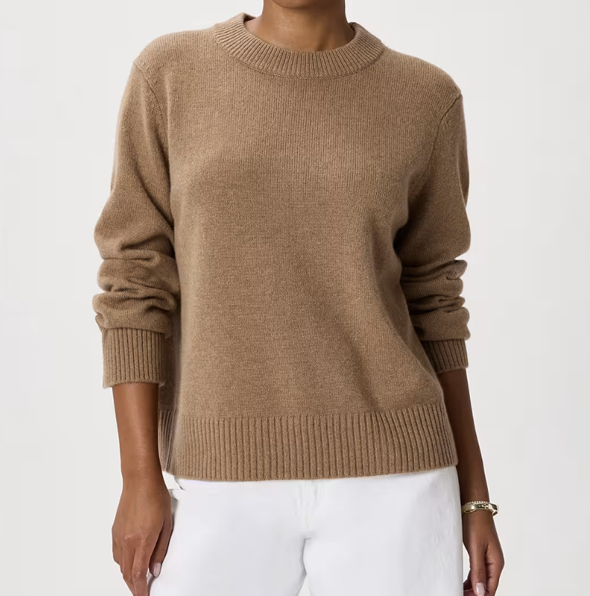 Mongolian Cashmere Oversized Crewneck Sweater
