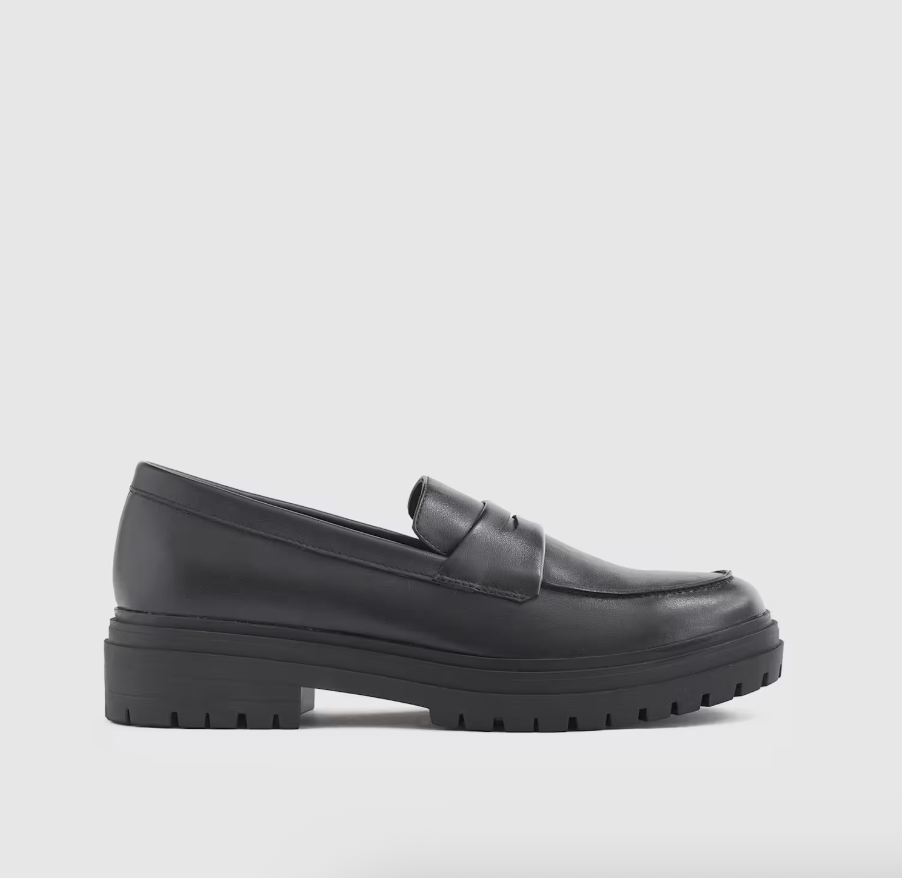 Italian Leather Lug Sole Loafer