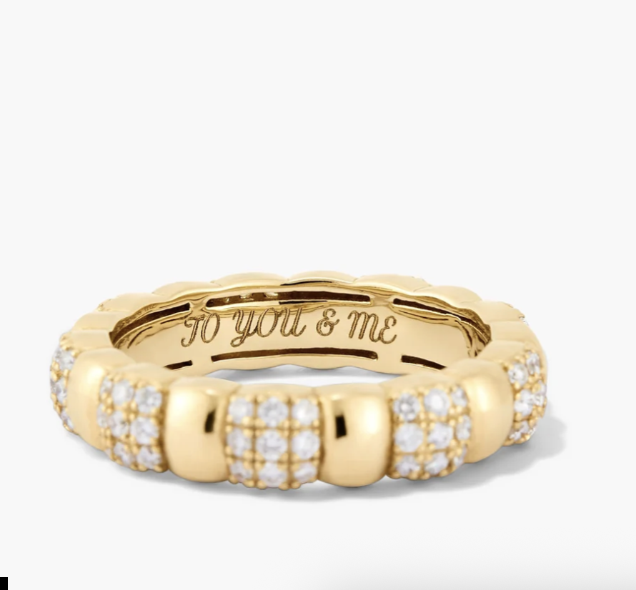 Mejuri Pave Diamond Soft Charlotte Ring
