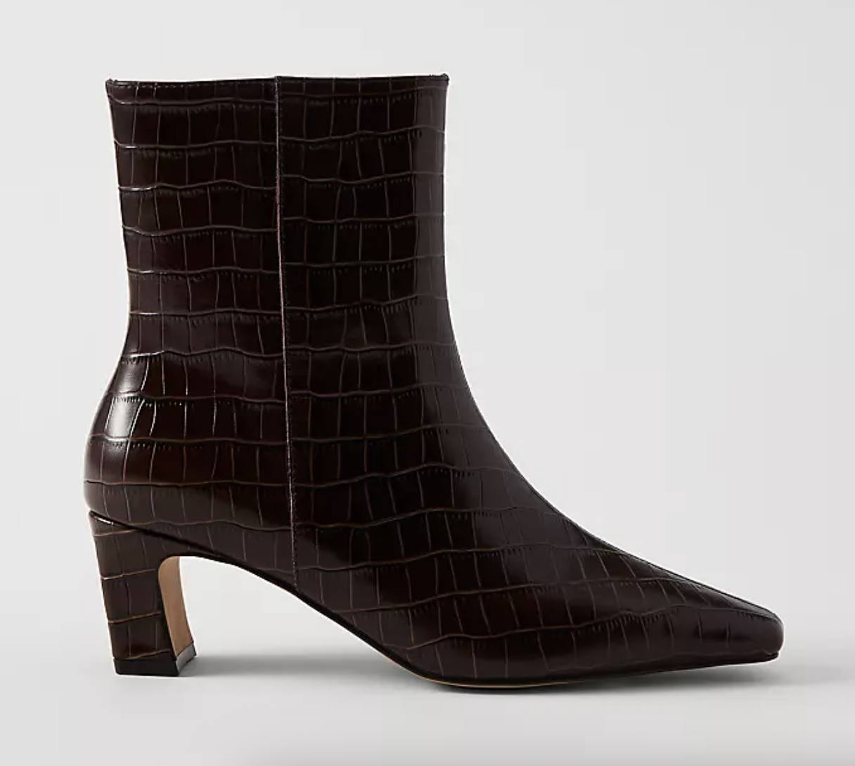 Ann Taylor Croco Skinny Heel Bootie 