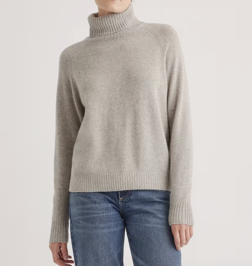 Quince 100% Yak Wool Turtleneck Sweater 