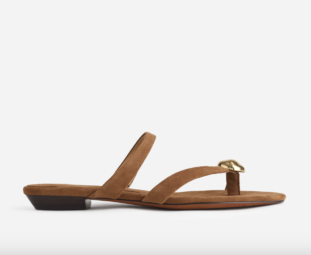 Madewell The Mila Organic Hardware Thong Slide Sandal