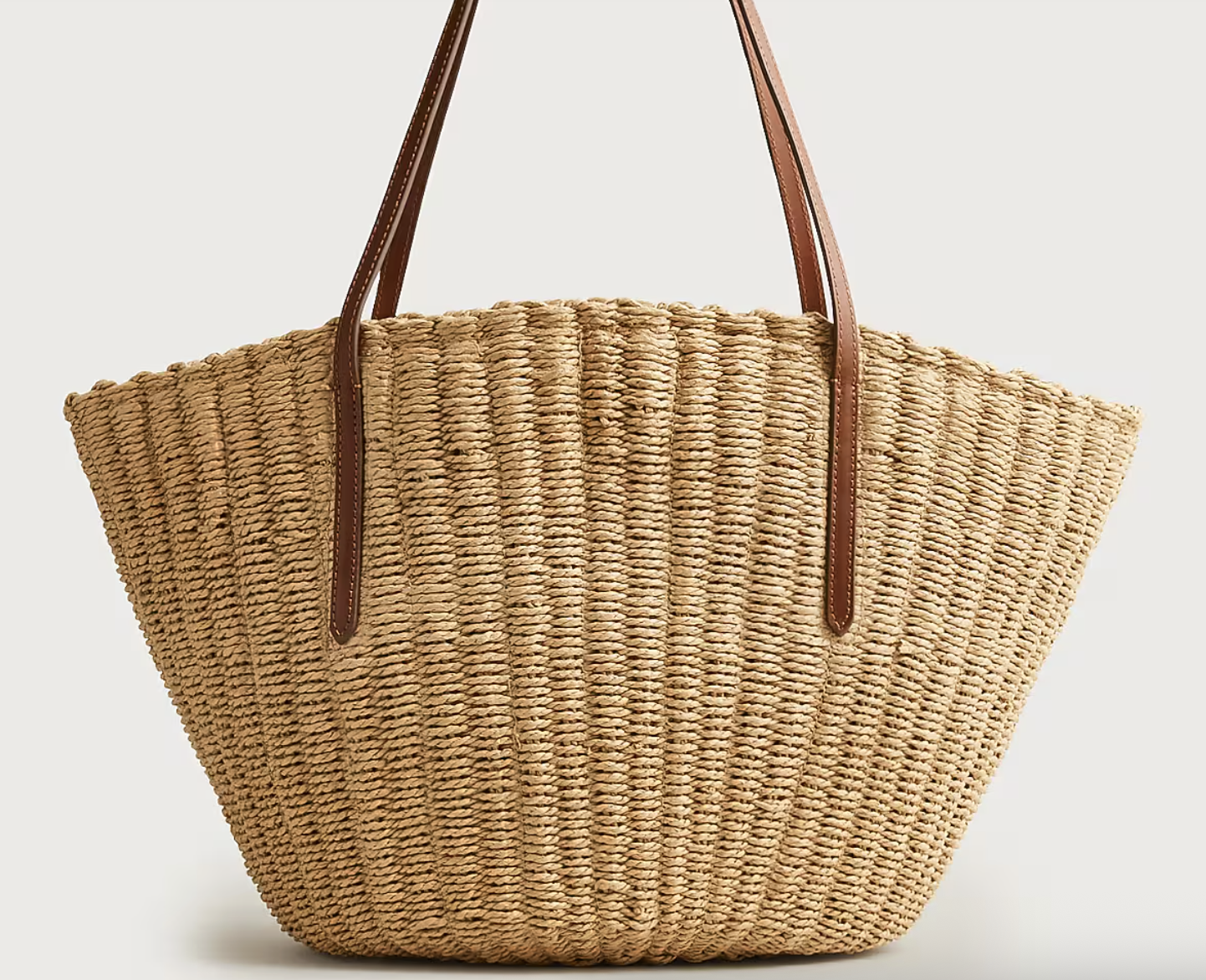 J Crew Como Woven Straw Tote