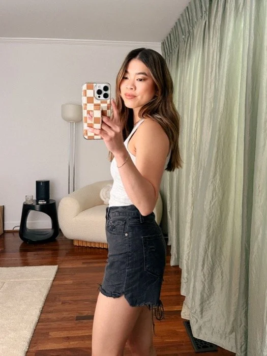 Best denim shorts for summer Paige Dani Shorts in Dark Raven