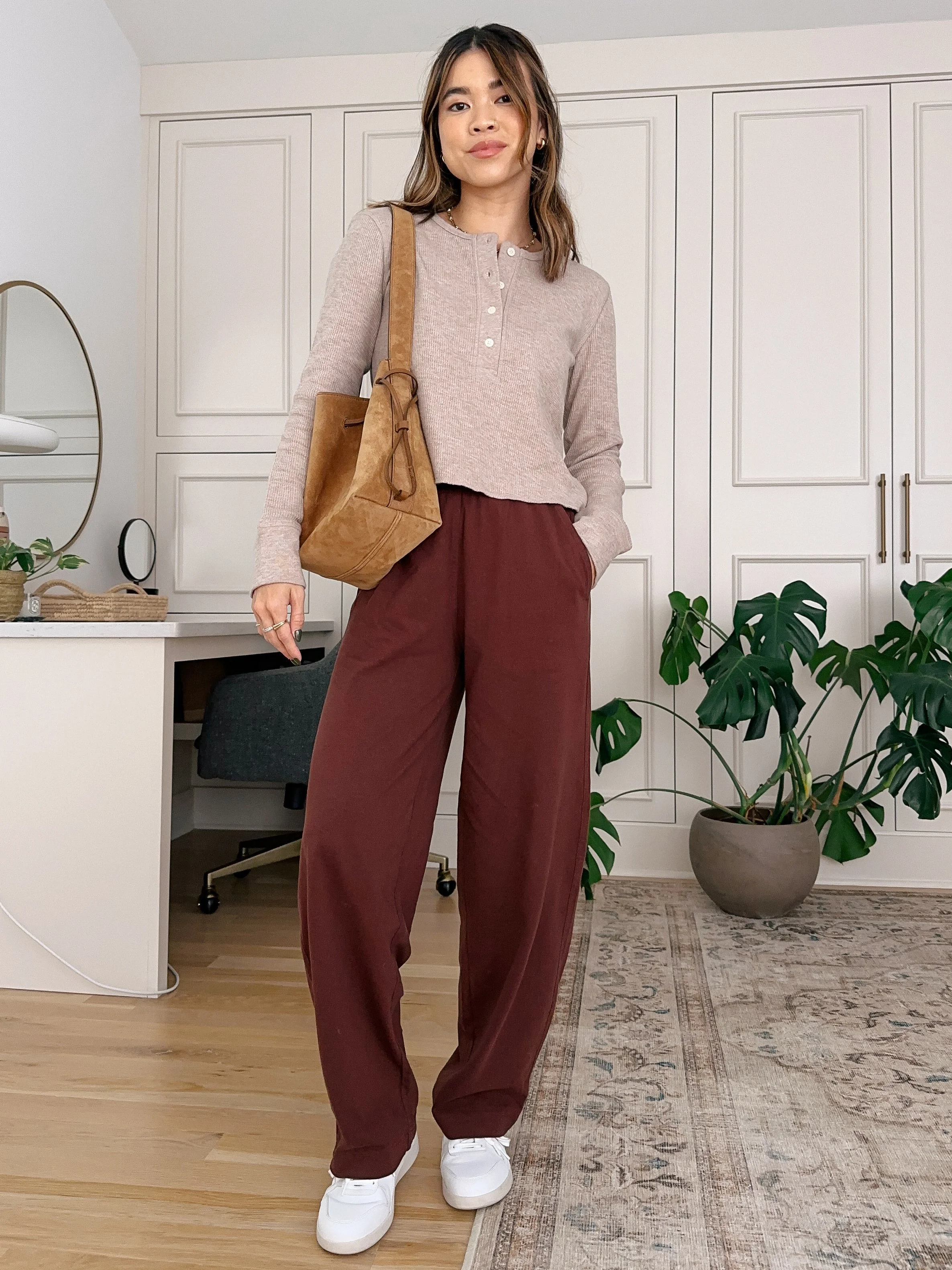 red pants