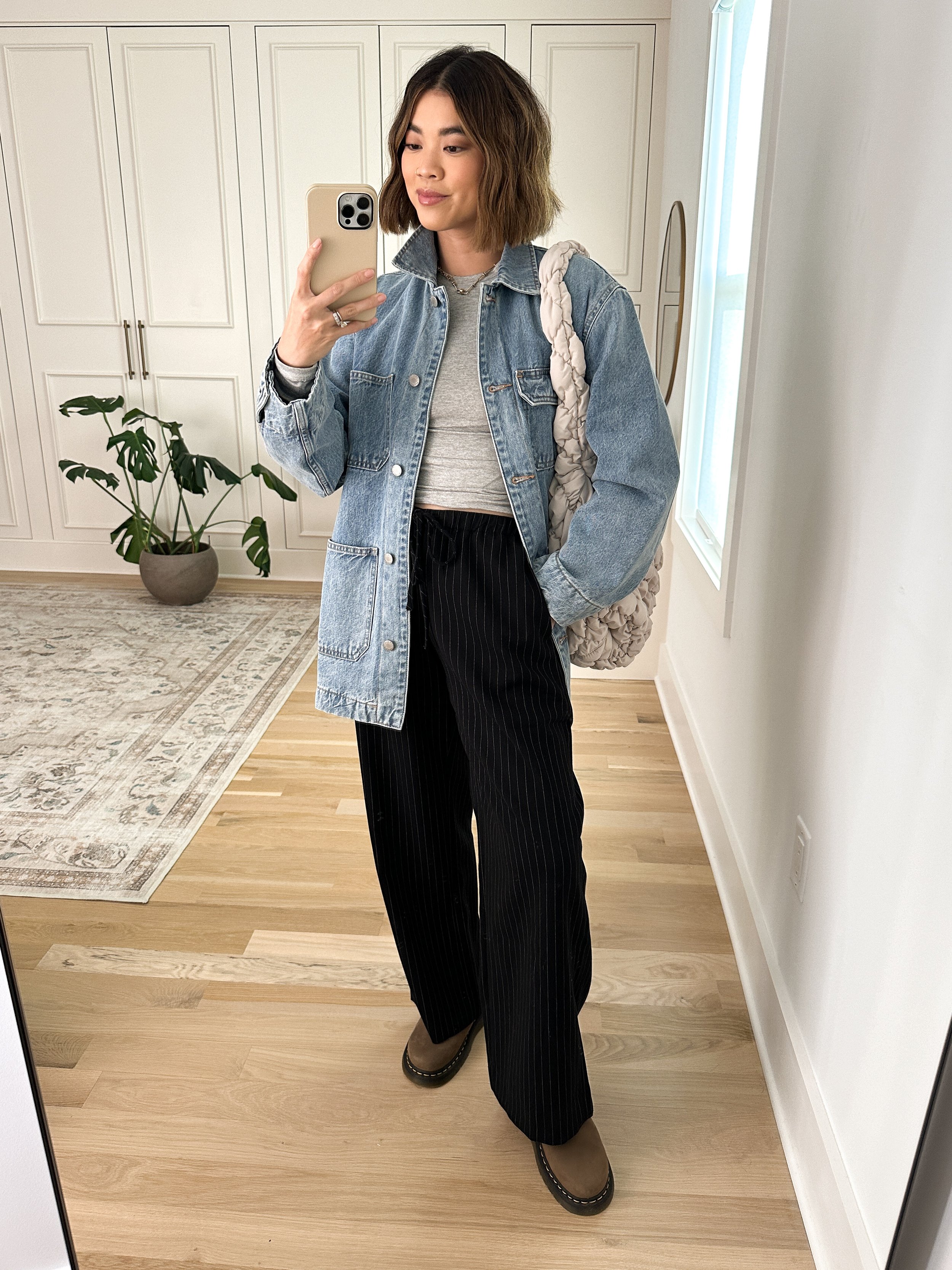 black trousers