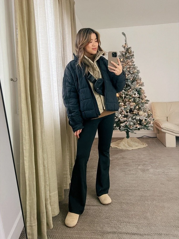 Puffer Vest Winter Outfit Idea
