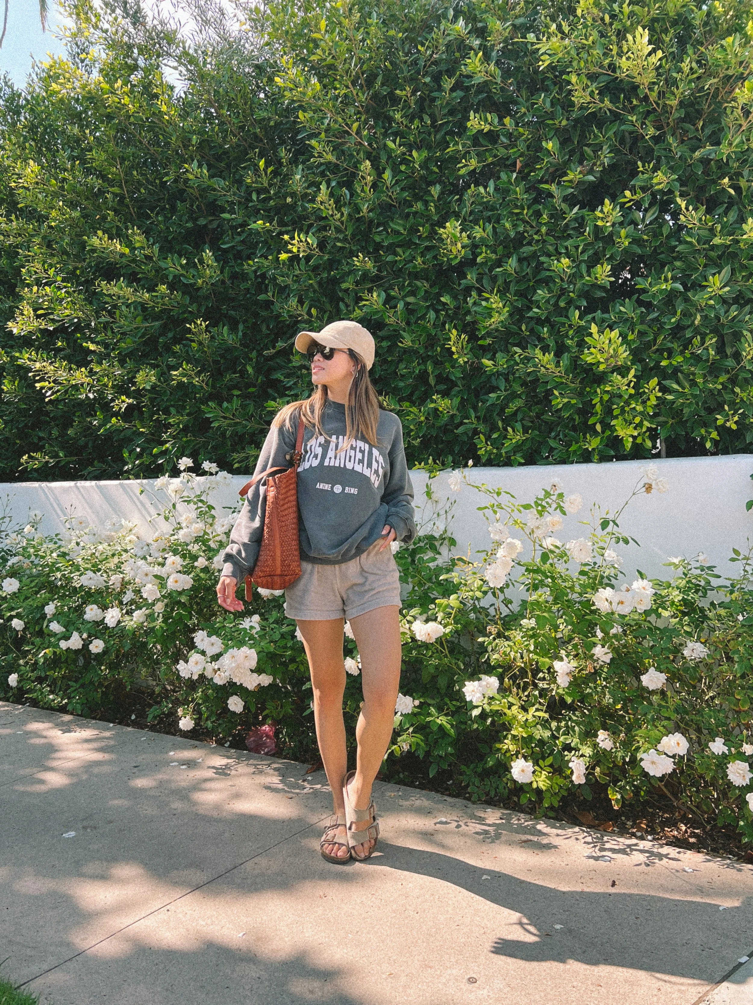 San Diego CA Anine Bing Las Angeles Sweatshirt Madewell Woven Tote Bag