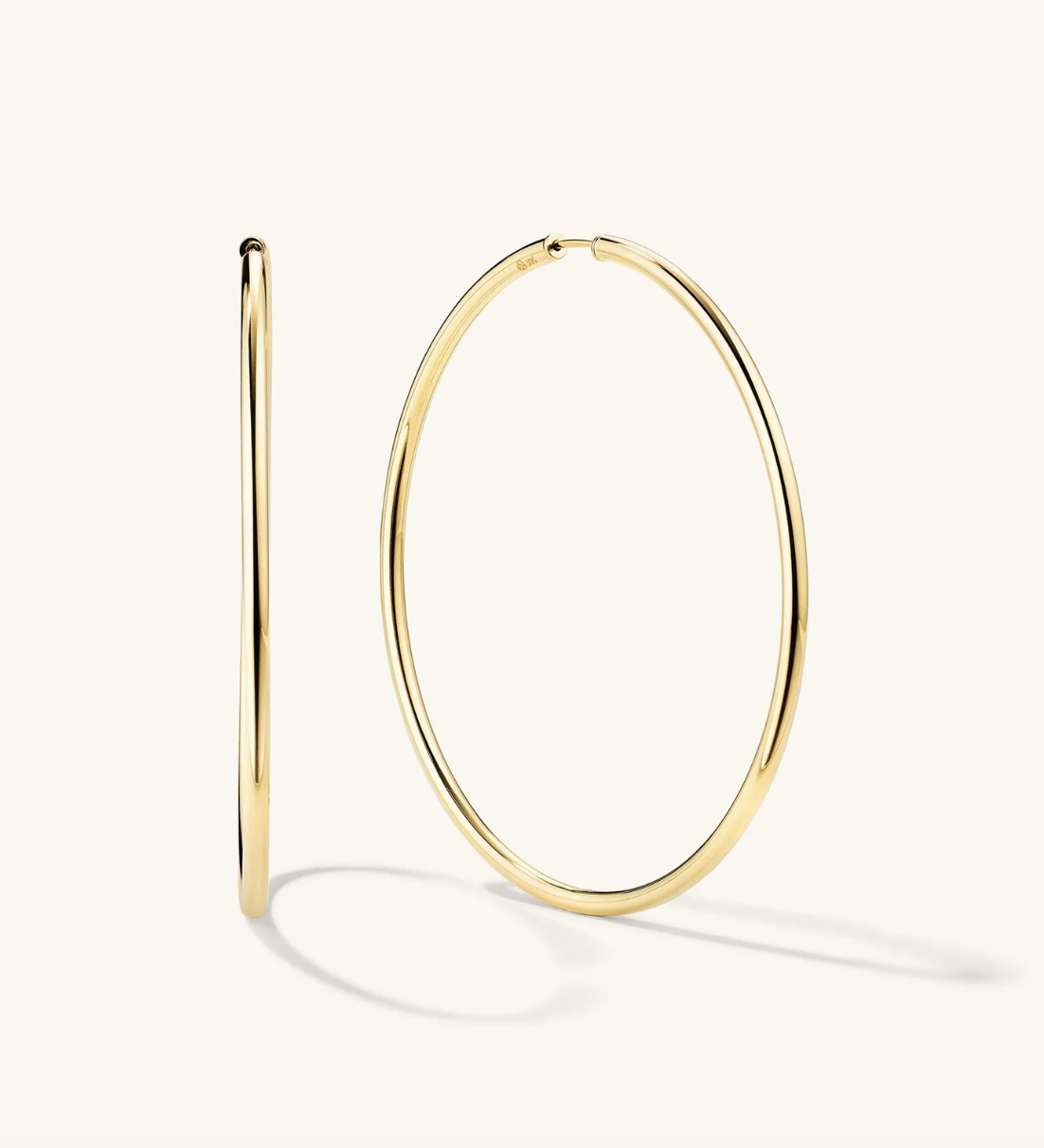 thin gold hoops