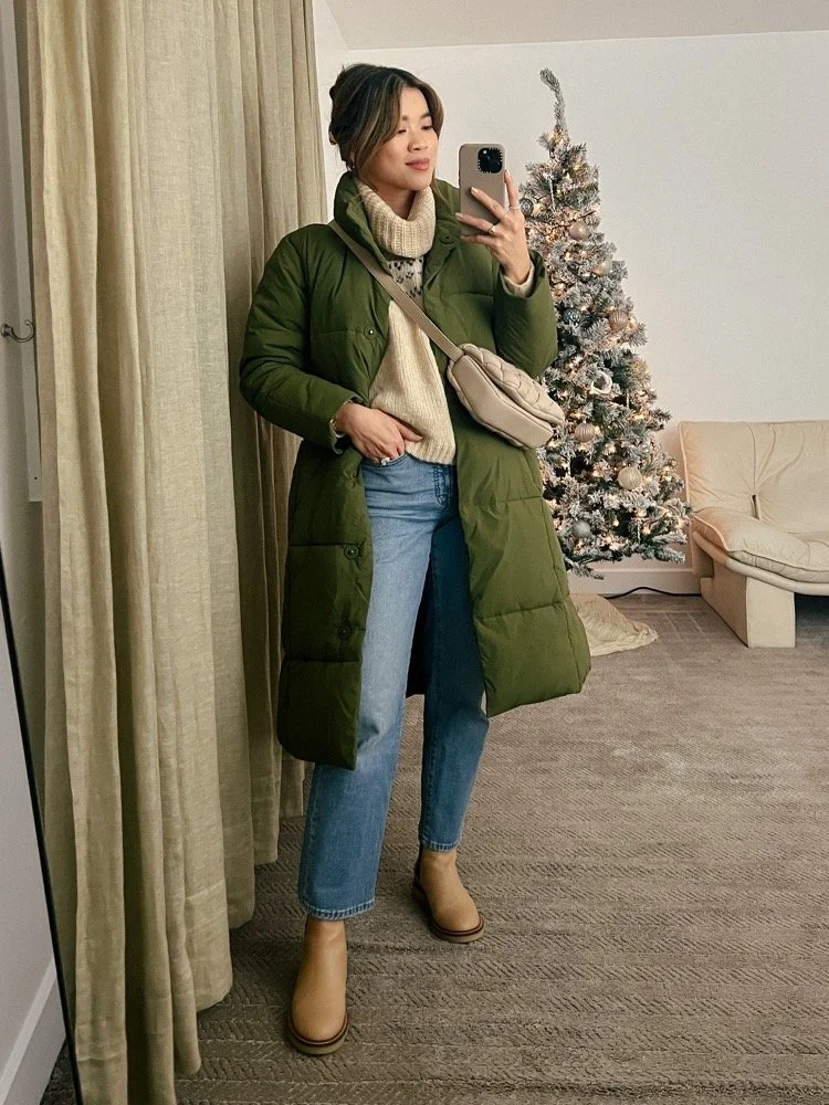 Festive Sweater Winter Outfit Idea
