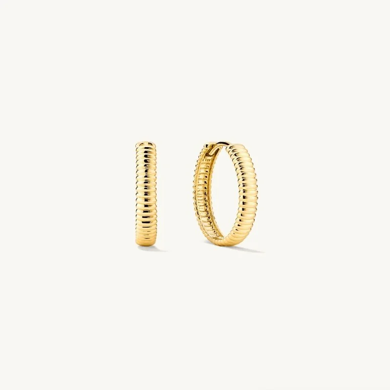 textured gold hoops