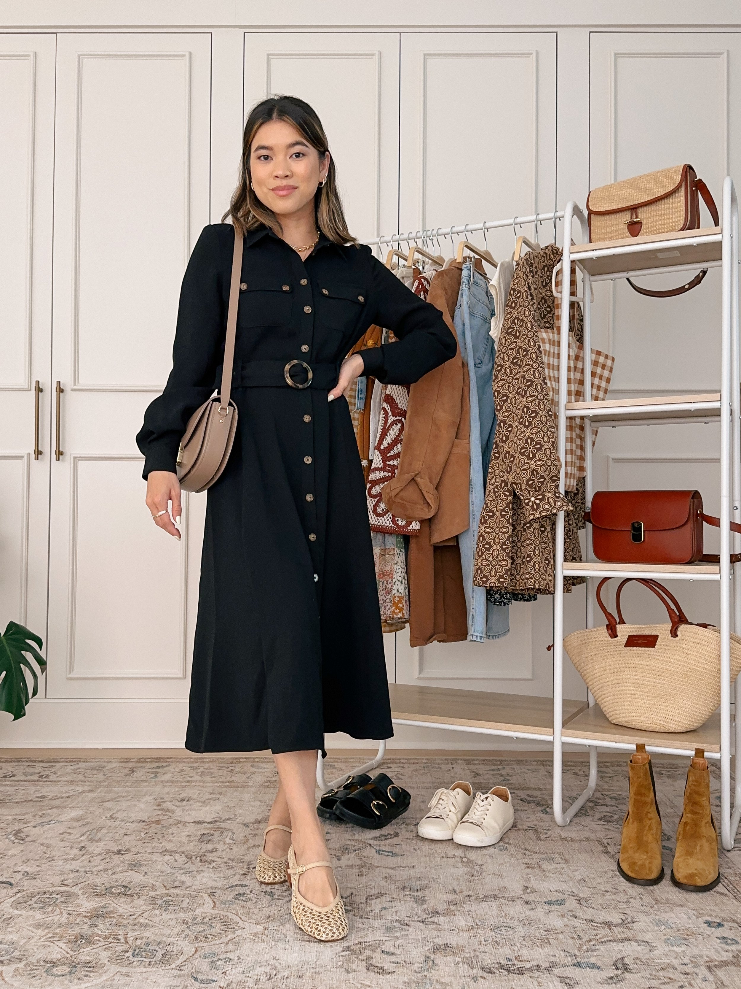 button up dress