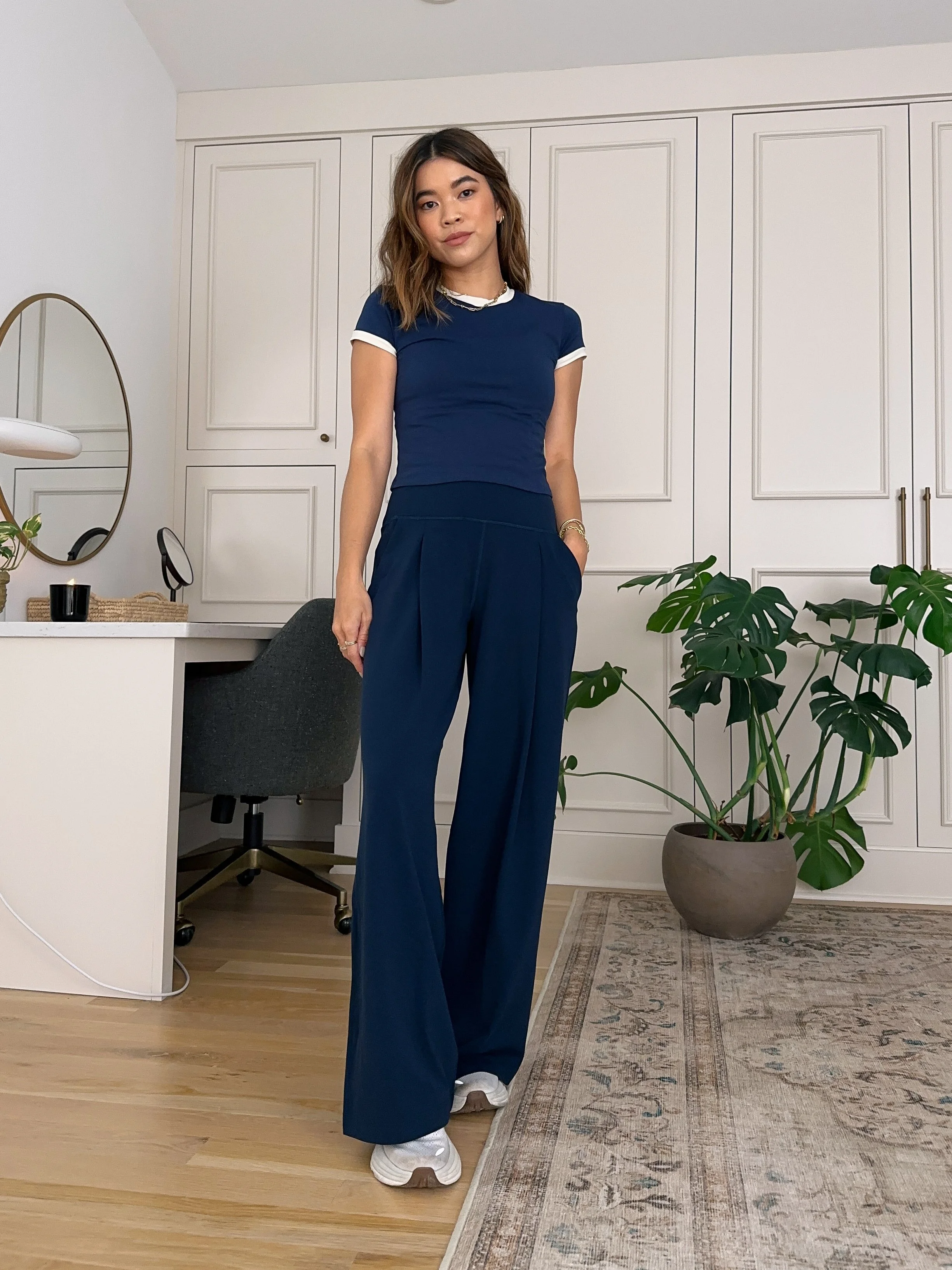 blue baby tee