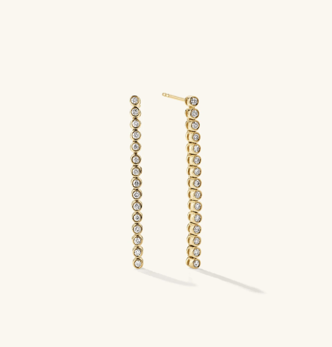 gold chain earrings