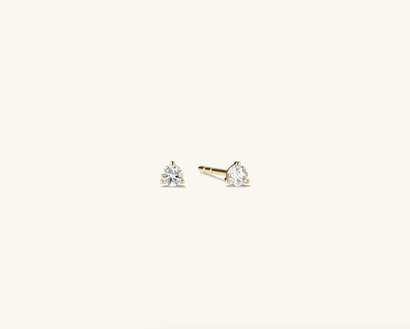 gold diamond studs