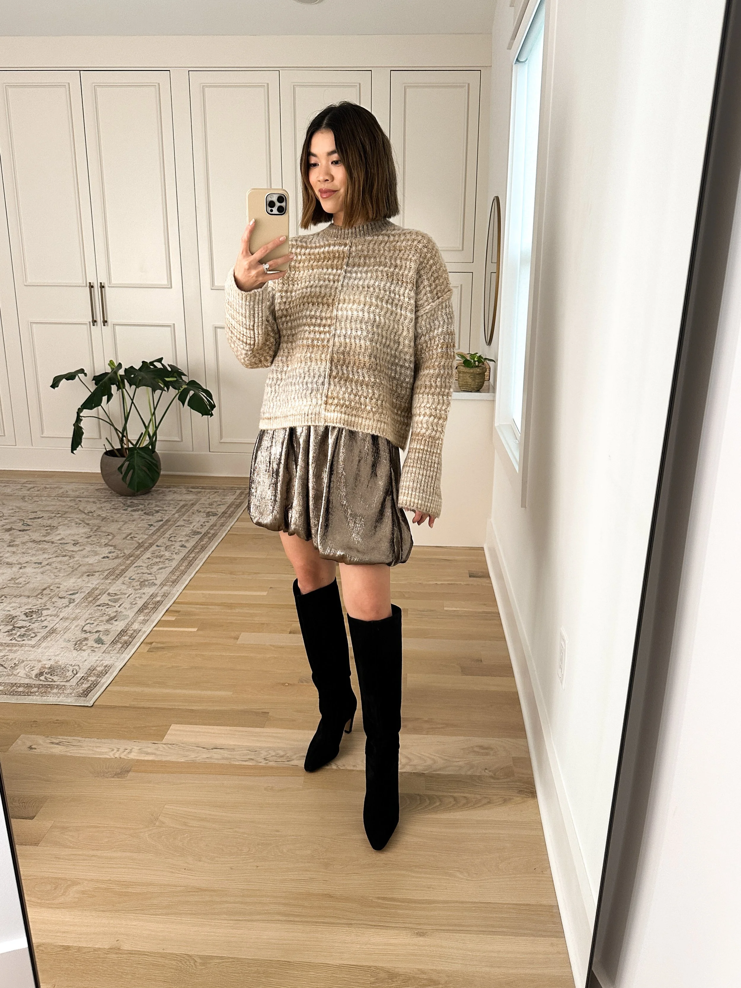 shiny skirt