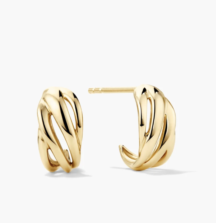gold earrings