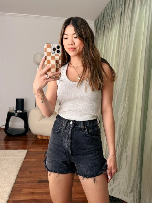 Best denim shorts for summer Agolde Dee Shorts