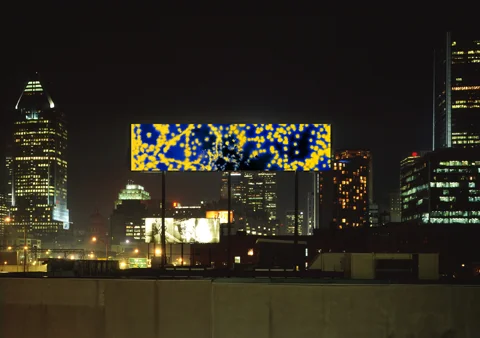 Installation of Blue Flyer II, 2009.