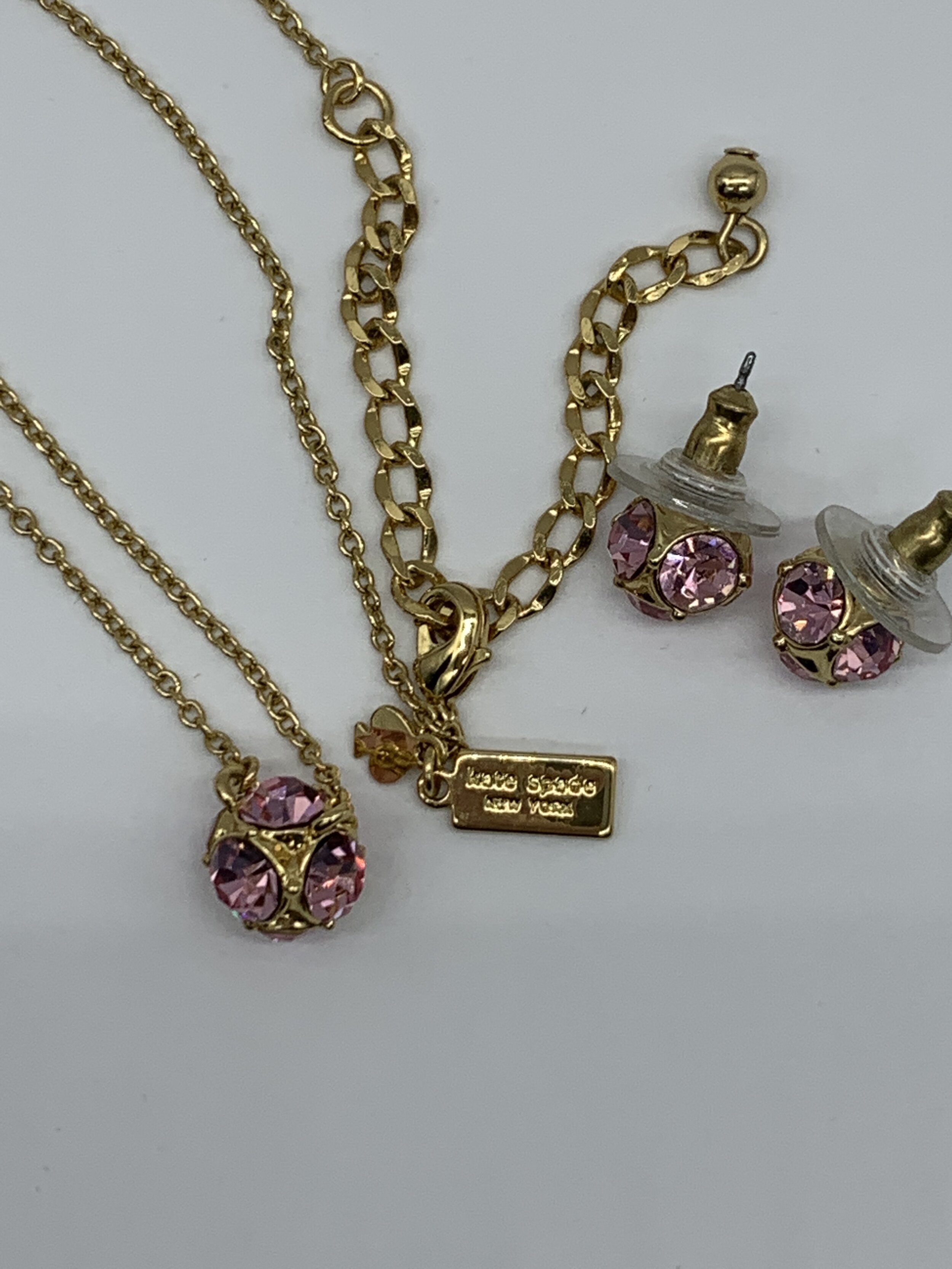 Kate Spade Cluster Necklace/Earring Set 