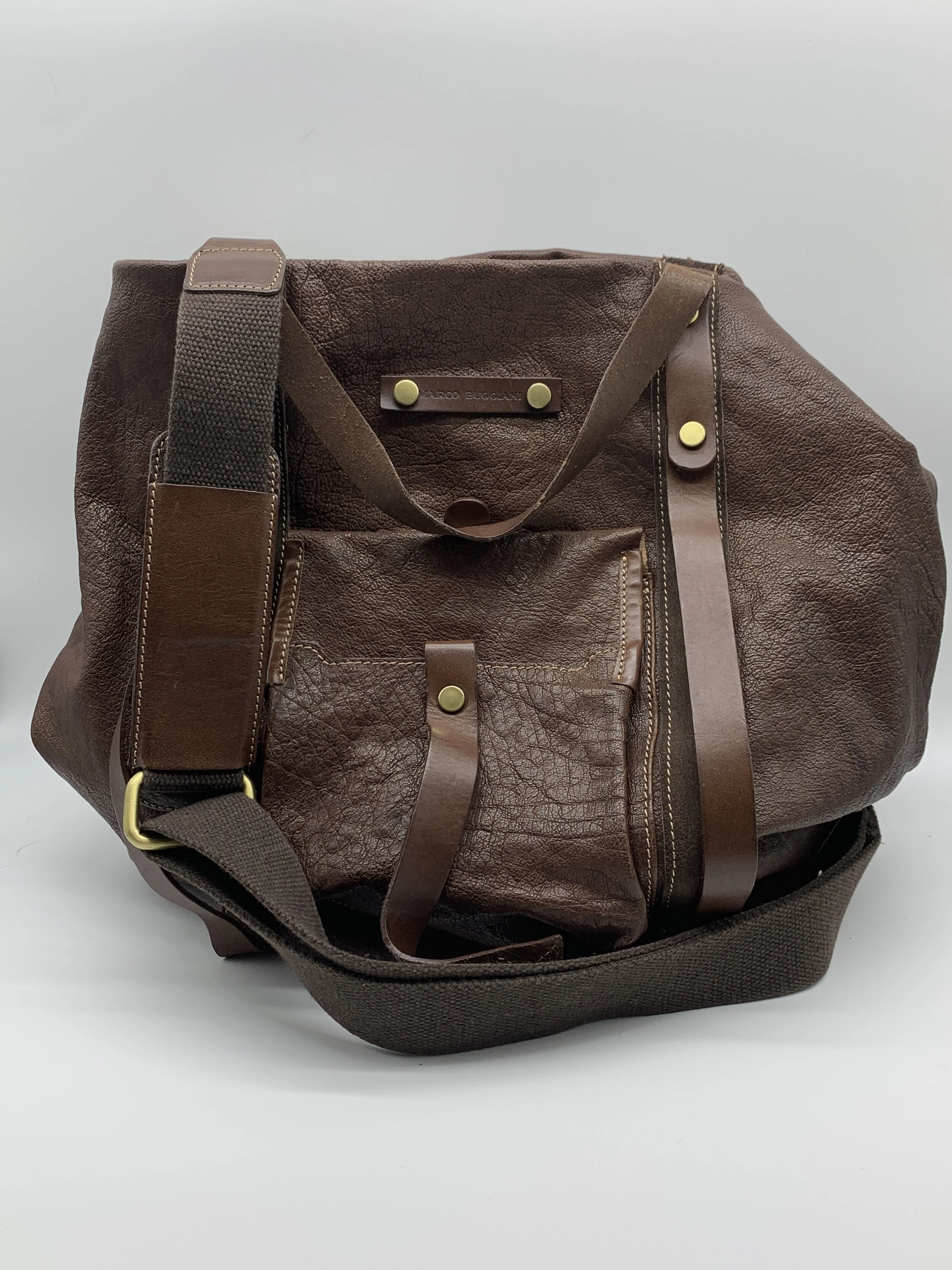 marco buggiani leather bag