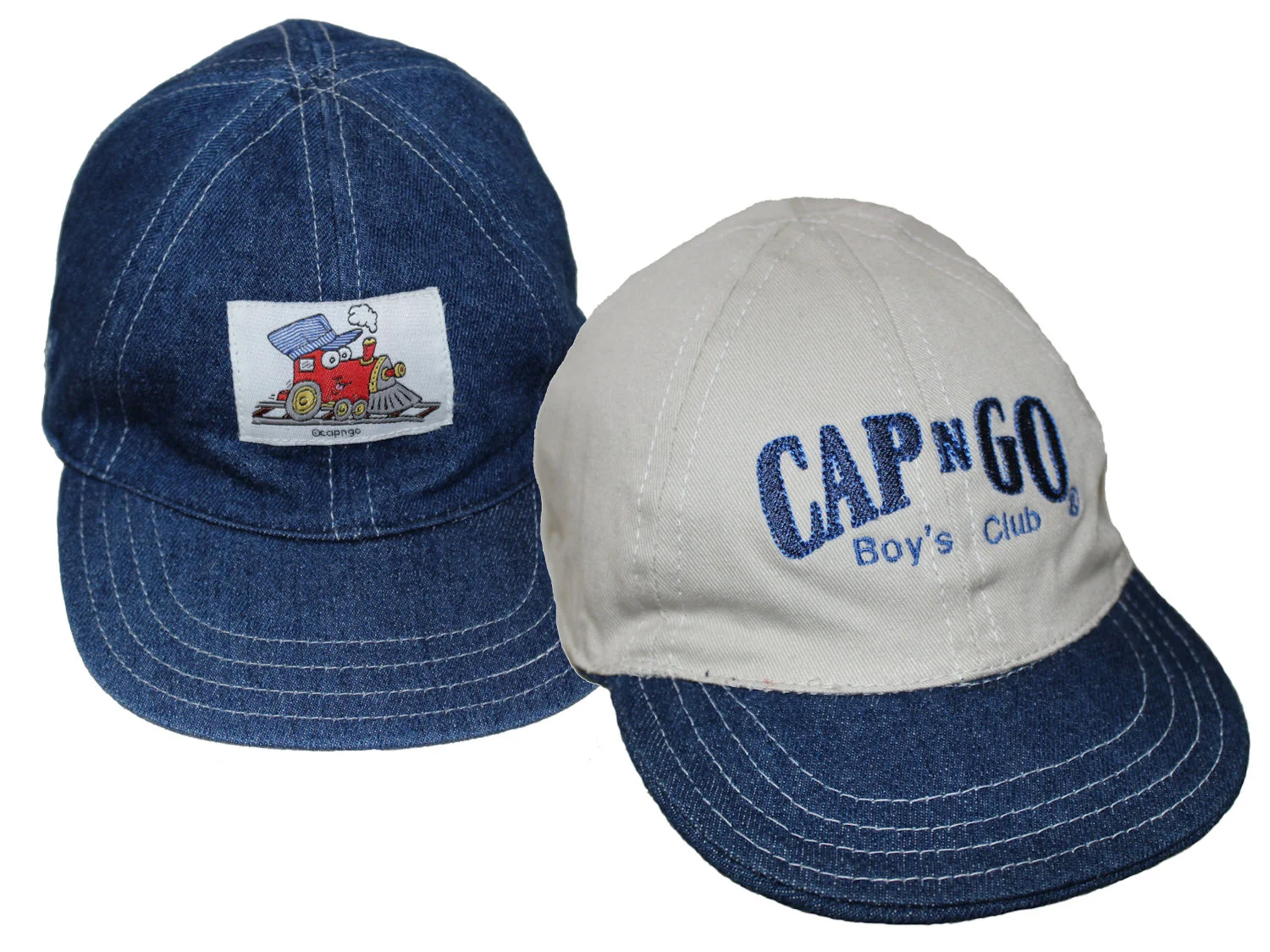 Reversible Ryan's Hat /Train/Beige Cap N Go