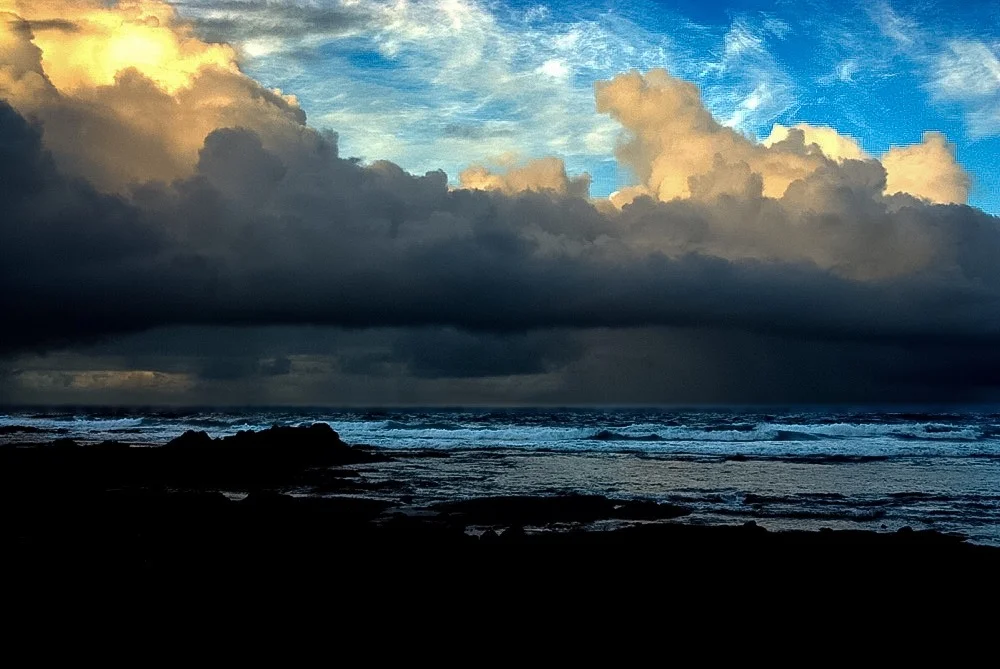 Storm front at sea, Hawaii