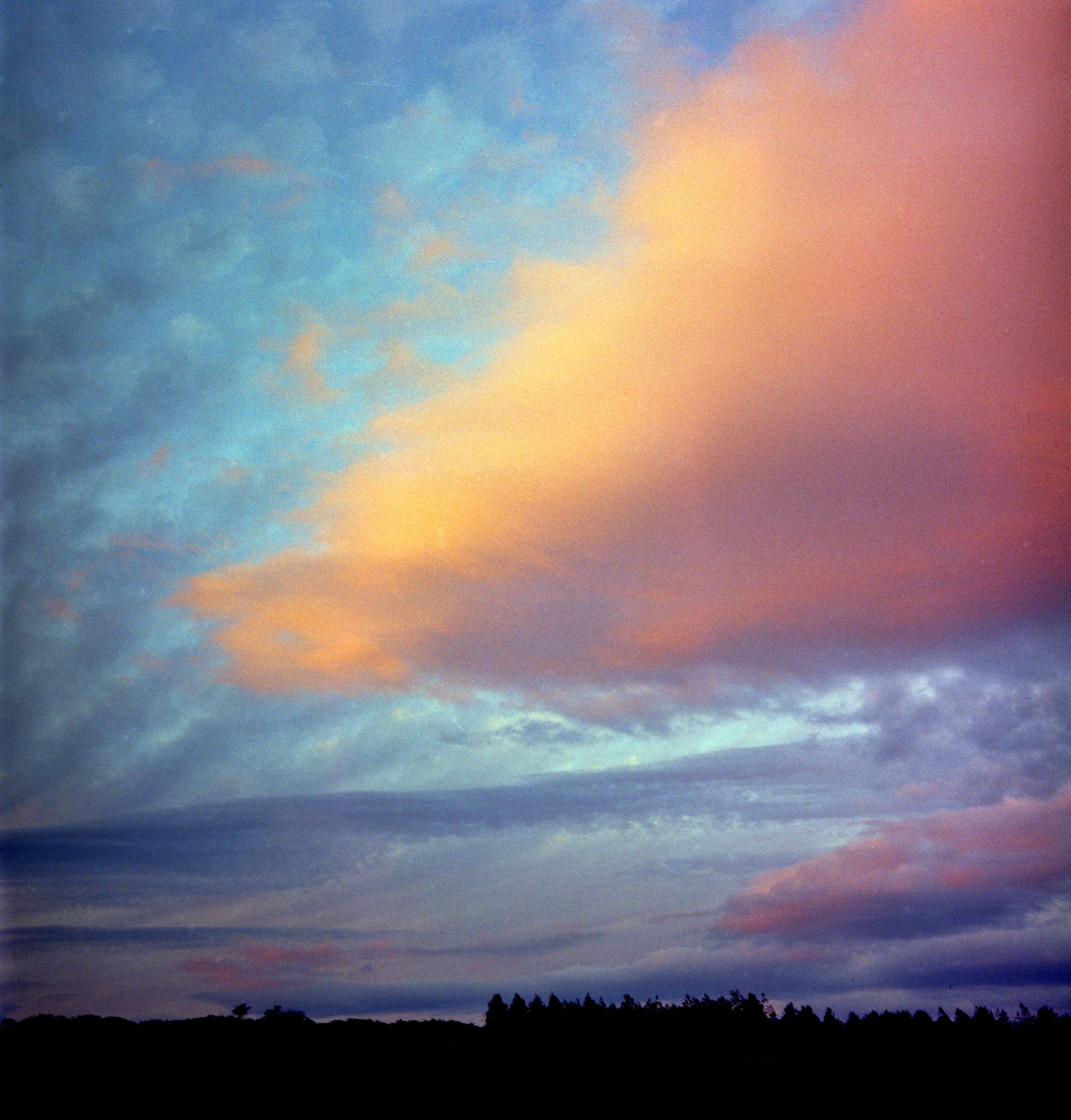 Cloud Near Revelstoke, British Columbia, Rolleiflex TLR 2.8 Planar, Ektacolor, 1975