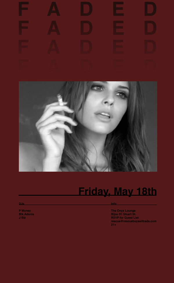 Faded Digital Invite