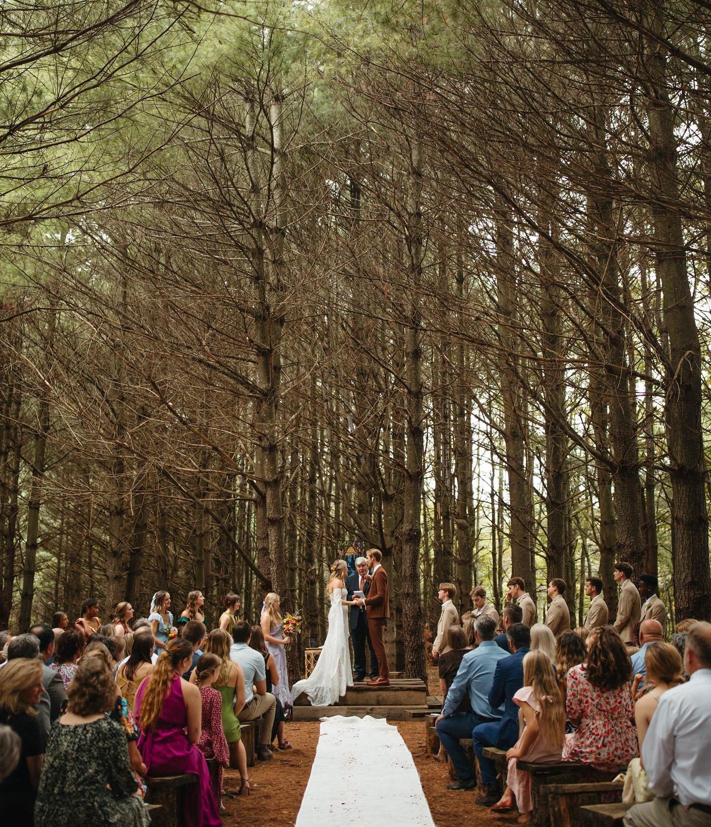 What a day! Evening thunderstorms and all, the whole celebration was filled with so much joy and beauty from start to finish. Such a wonderful beginning to the rest of their lives💫 Congratulations, Ellis &amp; Addie! 
&bull;
&bull;
&bull;
&bull;
&bu