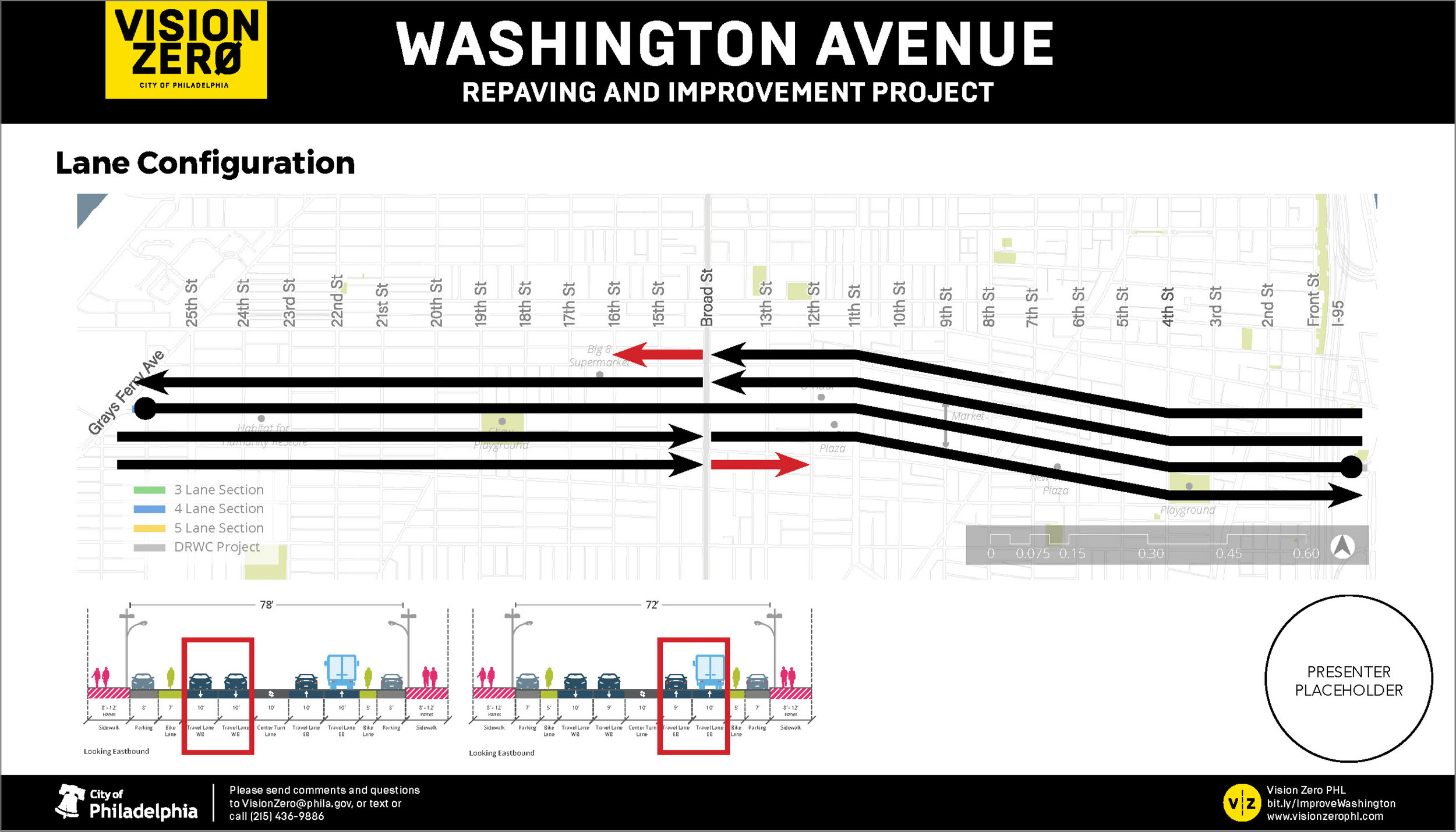 Washington Ave: 4-Lane Option - Video Graphics