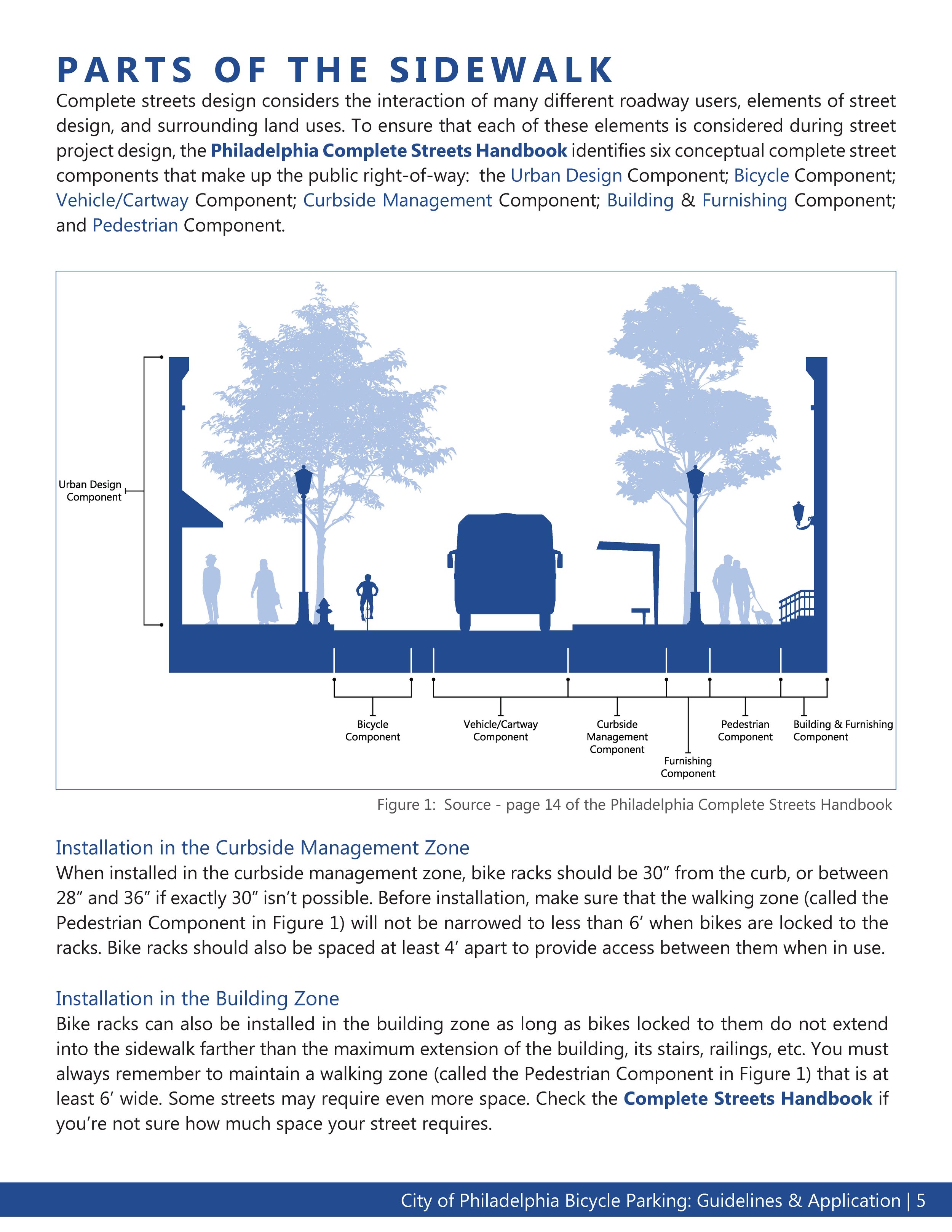 Philadelphia Bike Parking Guidelines - Text and Images (Excerpt)