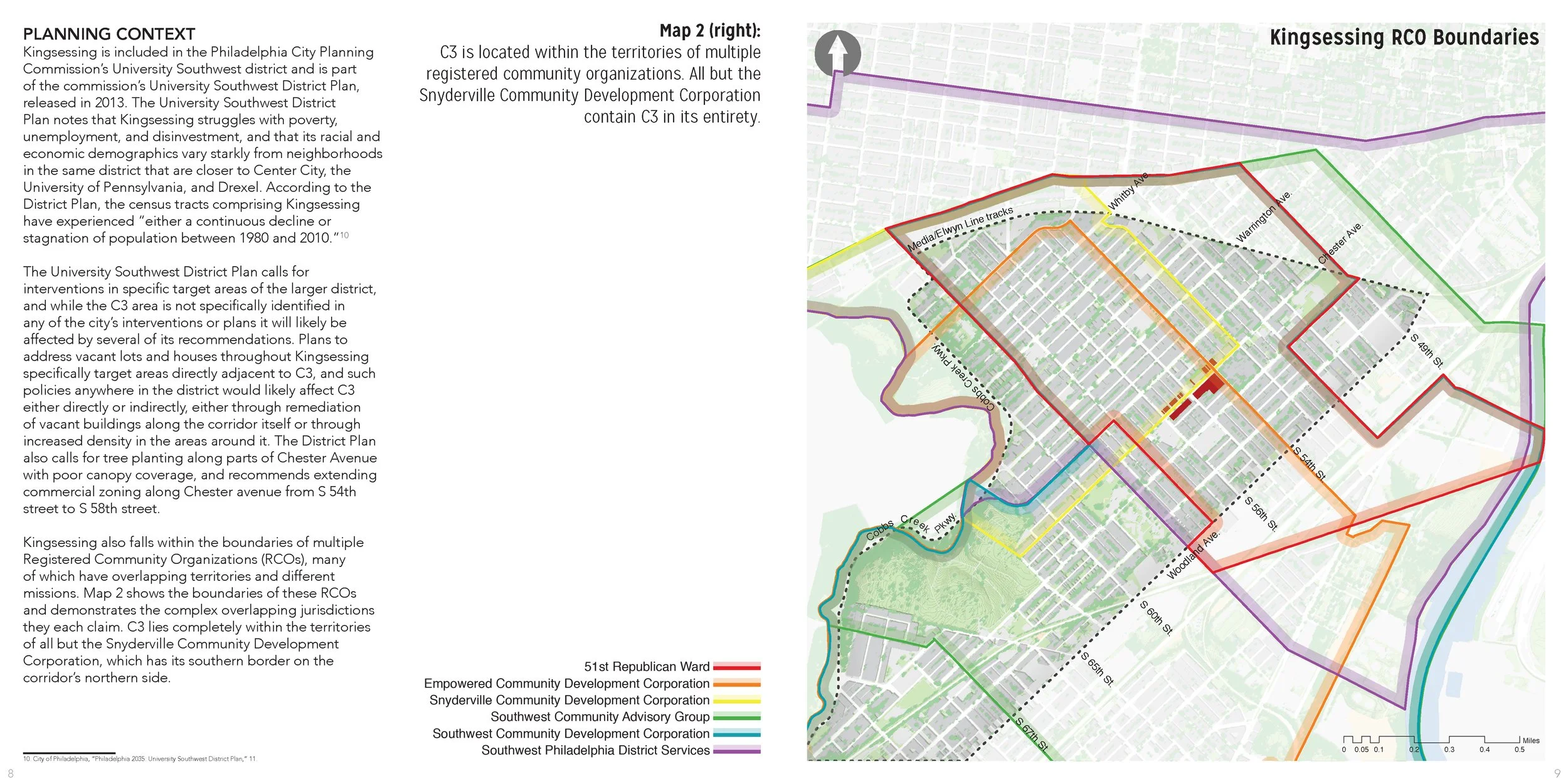 Commercial Corridor Profile - RCO Boundaries Map