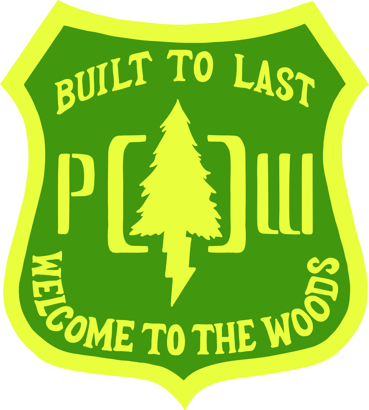 Pow Gloves Welcome To The Woods Logo