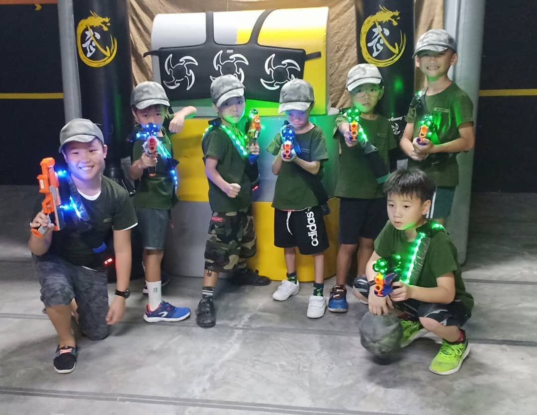 laser tag for kids birthday at east coast park