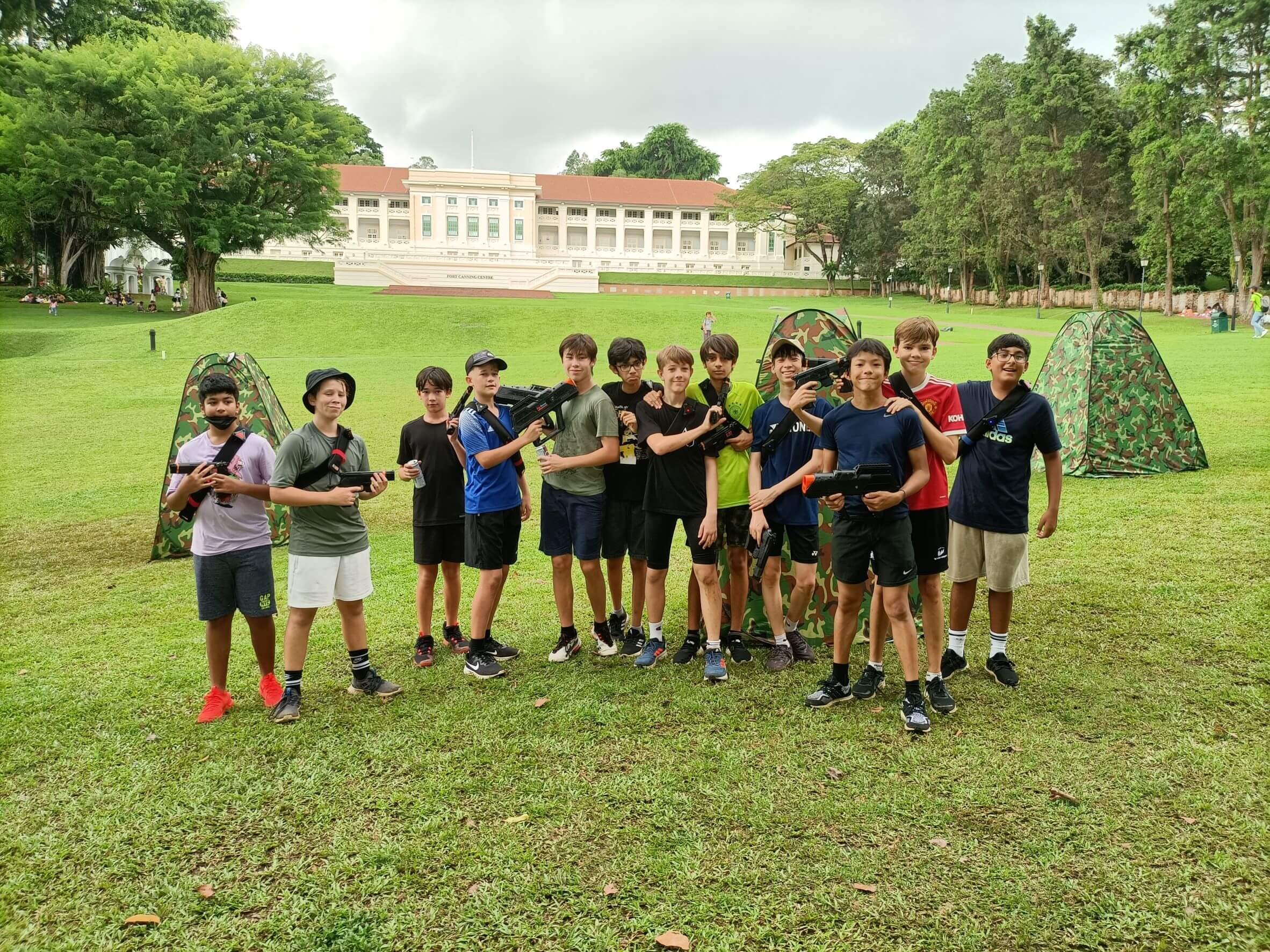 Outdoor Laser Tag at Fort Canning Park