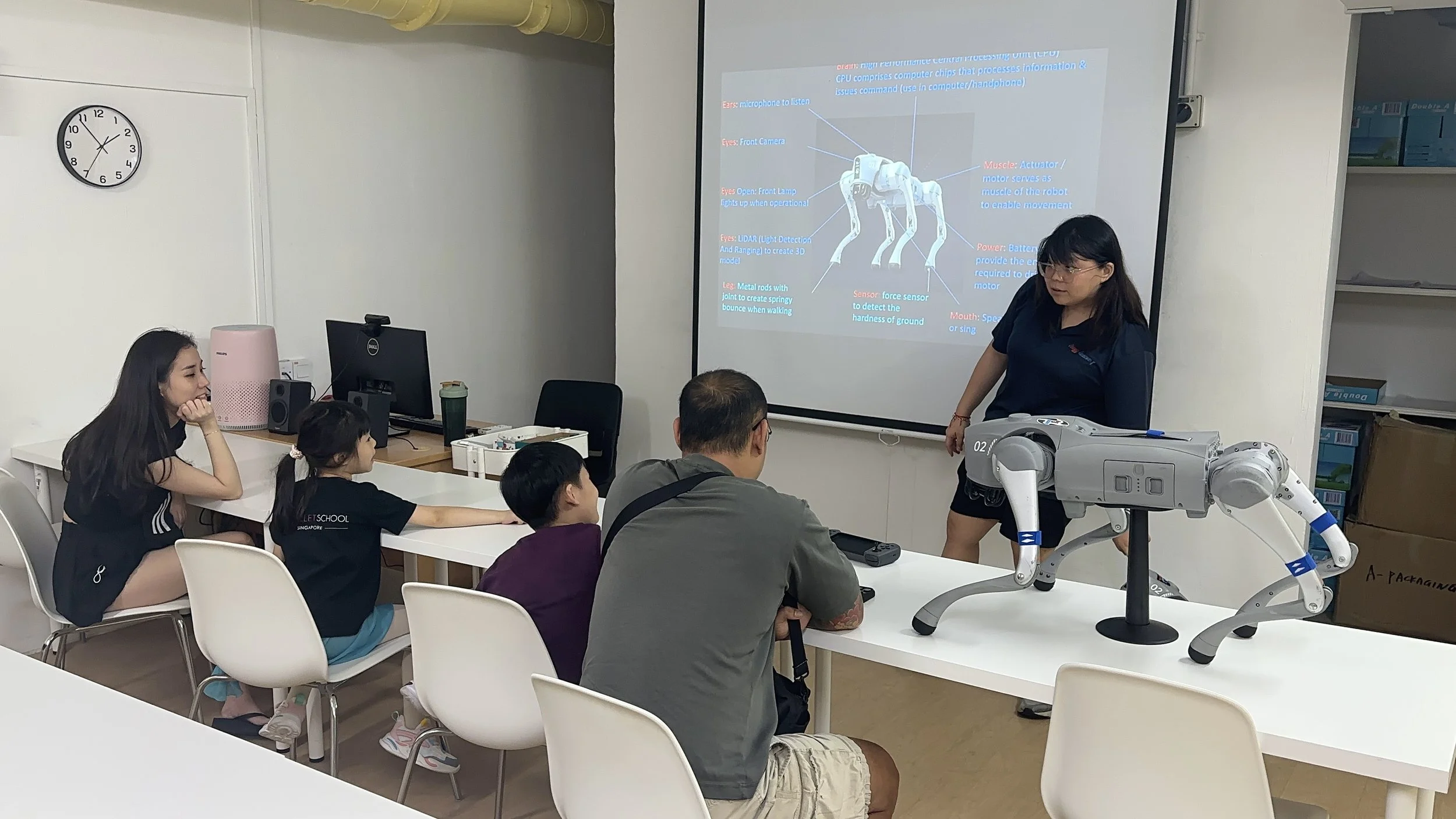 Parent-child bonding through fun learning of RoboDog