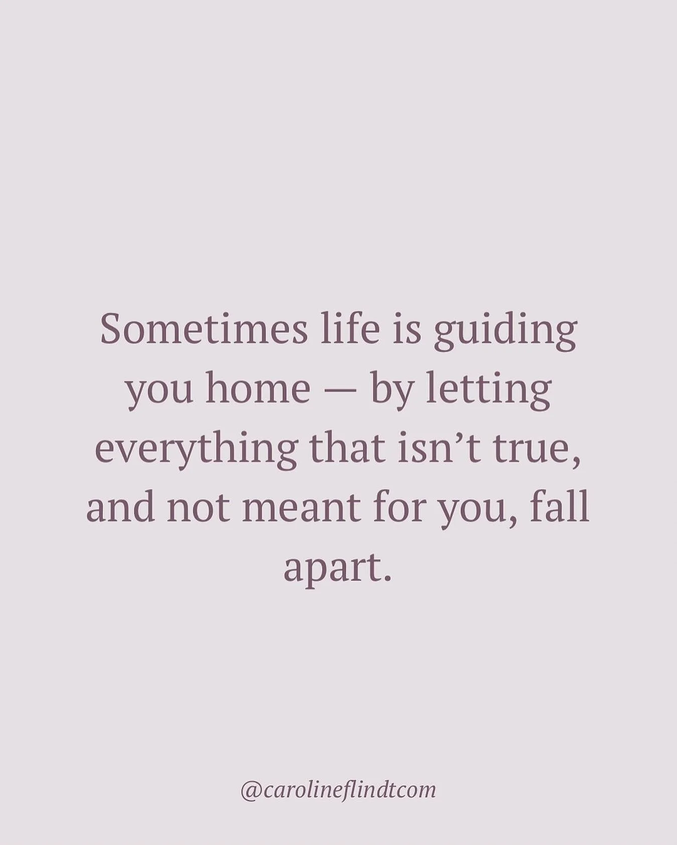 Sometimes life allows everything that isn&rsquo;t true to fall away &mdash; so we can find our way back home. 🌿

A reflection on what happens when the old falls away, and life invites us to live more truthfully &mdash; from the heart.🩷

💫 Read the